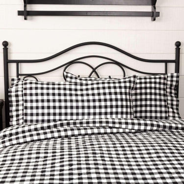 Annie Buffalo Black Check King Pillow Case Set of 2 21x40 VHC Brands - The Fox Decor